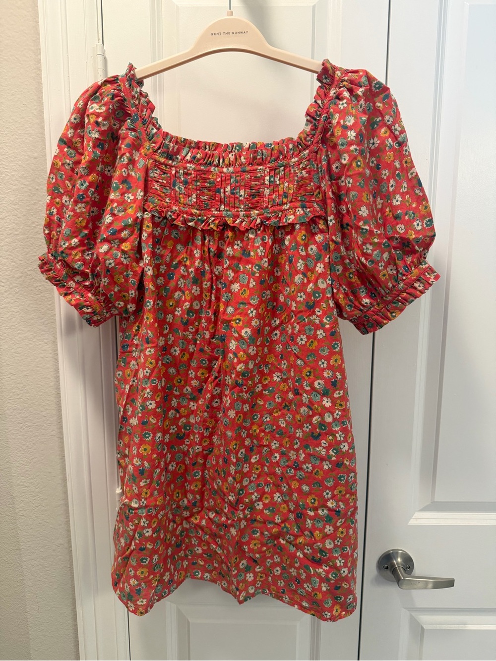 Doen Patricia Rust Floral Mini Dress - Picture 3 of 6